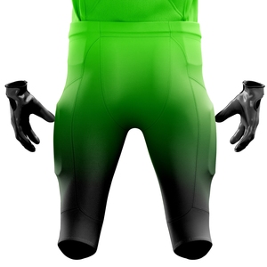 Uniforme de fútbol americano para hombres, pantalones de Jersey verdes y negros personalizados, aparejos transpirables, sarga, ropa deportiva duradera, Kit de entrenamiento - Product Image 4