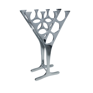 Classique en aluminium ancre casier à vin Barware métal vin présentoir Table décoratif bouteille support cadeaux personnalisés à vendre - Product Image 5