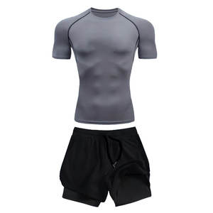 Chemises d'entraînement de compression avec shorts pour hommes, tenue d'entraînement de jiu-jitsu brésilien BJJ, disponible dans toutes les tailles et tous les designs - Product Image 5