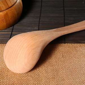 Lot de 2 louches à soupe en bois 10.8 louche de cuisine classique à long manche ustensiles pour la maison - Product Image 6