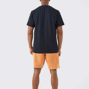 Short de jogging de sport pour hommes 100% coton polaire ceinture élastique confortable motif solide teint uni OEM - Product Image 3