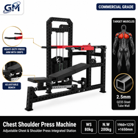 Machine à pectoraux inclinée à charge libre robuste avec banc réglable pour la musculation en salle de sport commerciale et à domicile