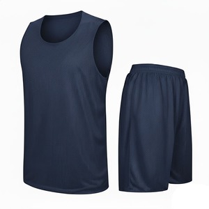 Ensemble de maillots de basket-ball unisexe personnalisés à séchage rapide pour l'été, uniforme en maille respirante, conception de logo, impression par transfert thermique, antibactérien - Product Image 5