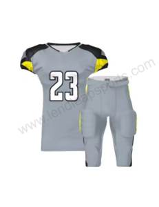 Nouveauté, uniforme de football américain de haute qualité à manches courtes et à séchage rapide, taille plus, pour hommes adultes - Product Image 1