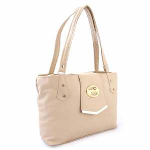 Women's <b>Handbag</b> (ZH-44) - <b>Cream</b> - Product Image 1