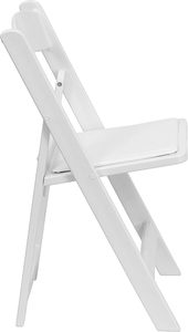Silla Plegable Moderna de Resina Blanca <span class=keywords><strong>para</strong></span> Eventos al Aire Libre, Alquiler Comercial, Silla Plegable de Jardín <span class=keywords><strong>para</strong></span> Bodas, Parques, Dormitorios, Hierro y Metal - Product Image 3