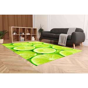 Tapis imprimé - Design moderne en chenille pour cuisine, chambre d'enfant et été, tapis doux non tissé - Product Image 4