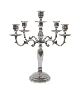 Luxury <b>Silver</b> Plated <b>Candle</b> <b>Holder</b> for Wedding Decoration Metal <b>Candle</b> Stand Latest Design <b>Candle</b> Light <b>Holder</b> Hot Selling - Product Image 2