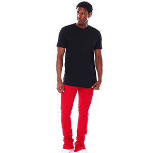 Mode pour hommes Muscle Jogging Pantalons superposables pour hommes Pantalons de survêtement imprimés avec logo personnalisé de couleur unie OEM - Product Image 6