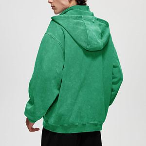 Suéter de gran tamaño de alta calidad, sudaderas con capucha para hombre, 450gsm, bordado con estampado de hojaldre, talla grande, diamantes de imitación, sudaderas con capucha personalizadas de lana en blanco para hombre - Product Image 4