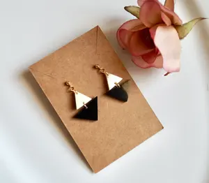 ต่างหูหมุดรูปเขาควายที่ได้รับแรงบันดาลใจจากวินเทจเครื่องประดับสไตล์สัตว์ขัดเงาตามธรรมชาติสำหรับงานเลี้ยงเย็นวันคริสต์มาสลดราคา! - Product Image 3