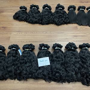 Produit best-seller Faisceaux de cheveux bruts Machine à double trame Extensions de cheveux Cheveux humains vietnamiens naturels non traités - Product Image 6