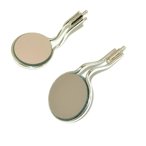 Espejo dental reutilizable de acero inoxidable con mango, de doble cara, sin fuente de alimentación manual, tubo hueco, sin cabezal, número 5 - Product Image 3