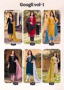 Designer Fantaisie Tendance Vêtements Ethniques Top Qualité Premium Véritable Chinon Soie Lehenga Choli & Koti Avec Pur Travail À La Main À Vendre - Product Image 4