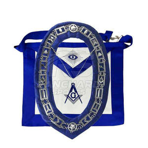 Conjunto de Collar y Joyas Masónicas Personalizadas, Accesorios de Regalia para Oficiales de Logia, Conjunto de Collar y Joyas Masónicas - Product Image 5