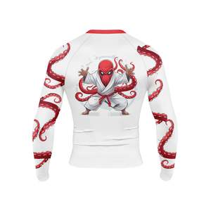 ODM customized High Quality Custom Rash Guard Men Wholesale Spandex Bjj Rash Guard Surfing Diving Rash Guard - Product Image 2