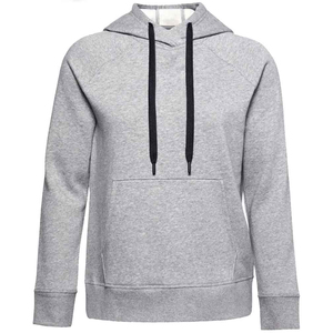 Sudadera con capucha de punto para mujer, ropa de calle de otoño al por mayor, 100% algodón, logotipo personalizado, transpirable, hombros caídos - Product Image 3