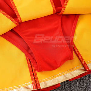 Ensemble d'uniformes de cheerleading personnalisables pour femmes, 100% polyester, respirant, léger, haute qualité, service OEM, best-seller - Product Image 5