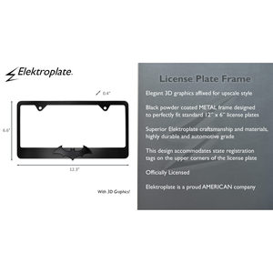 <b>Batman</b> Black Bat 3D LED License Plate Frame Aluminum <b>Car</b> and Motorcycle Decoration for Tesla Ford Corolla Model" - Product Image 6