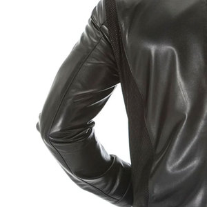 Zipper Pockets Leather Fashion <b>Jacket</b> with custom logo New Arrival <b>Sheepskin</b> Casual Leather <b>Jacket</b> For Men - Product Image 6