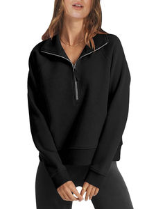 Sweat-shirt à capuche thermique pour femme, manches longues, chaud, hiver, surdimensionné, respirant, streetwear personnalisable - Product Image 2