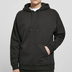 <b>Men's</b> Fluffy <b>Sherpa</b> <b>Fleece</b> <b>Hoodies</b> Polyester/Cotton Autumn Solid with Kangaroo Pockets Quick Dry Eco-Friendly - Product Image 5