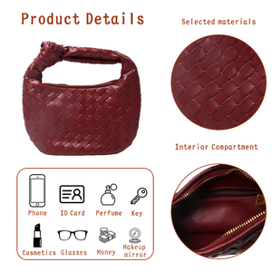 Borse Intrecciate alla Moda per Donne, Borse a Spalla in Pelle Vegana, Grande Borsa da Spiaggia Estiva da Viaggio - Product Image 2