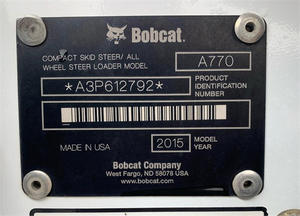 Chargeuse compacte multi-usages Super Clean 2015 Boobcat A770 à vendre et prête pour une livraison mondiale - Product Image 6