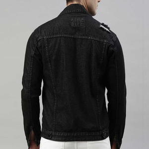 Nouvelle veste en jean pour homme, tendance, best-seller, personnalisée, de haute qualité, coupe ajustée, vintage, coupe-vent, OEM, logo frontal lavé - Product Image 4