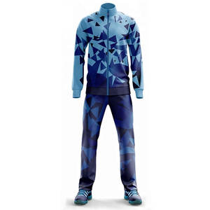 Ensemble de survêtement de sport pour homme grande taille avec logo personnalisé, jogging, football, sweat-shirt, uni, 100% polyester - Product Image 2