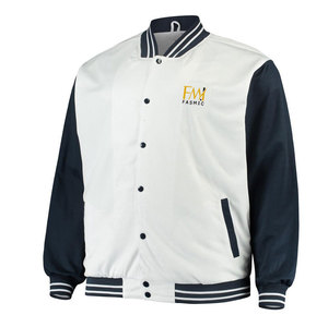 Veste d'université à manches longues en cuir pur avec emballage personnalisé vestes extérieures Letterman pour la saison d'hiver - Product Image 1