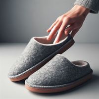 Meilleure chaussure d'hiver en feutre de laine pour régions froides - Chaude, douce, antidérapante, confortable, respirante, légère, automne
