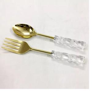 New Design Metal Flatware Set New Look Metal Cutlery Set New Deign Stainless Steel Salad Server for Serving Salad in Wholesale - Product Image 3