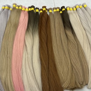 COULEURS DE LUXE EUROPÉENNES HAUT STANDARD CUTICULE ALIGNÉ NATUREL DROIT VIETNAMIEN Remy Virgin Human Extensions 8-30 pouces pour SALON - Product Image 1