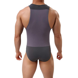 OEM Athletic Blank Gym Training Hommes Stringer Running Singlet Débardeur Personnalisé Coton Respirant Sport Wear Wrestling Singlets - Product Image 2
