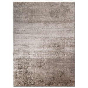 Alfombra de Bambú y Seda Anudada a Mano Aprezo AKBS-1145, Color Sólido, Rectangular, Tipo Rompecabezas, para Sala de Estar, Hogar y Auto - Product Image 1