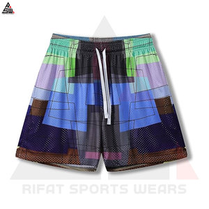 Meilleure vente Fitness 100% toile de coton solide décontracté séchage rapide taille élastique Shorts Logo personnalisé imprimé pour hommes Sublimation - Product Image 5