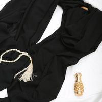 Khimar en polyester léger fait main pour femmes adultes, style décontracté, écharpe hijab, fourniture d'usine OEM, vente en gros pour usage quotidien