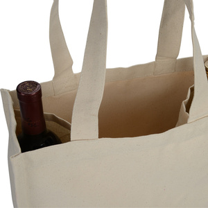 14 oz. Sac fourre-tout en coton durable pour le vin et les courses, taille moyenne, avec longues poignées, impression par transfert thermique recyclable pour la publicité - Product Image 2