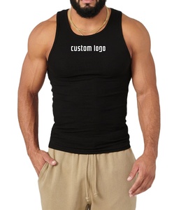 Custom Designed <b>Men's</b> Gym Workout Tank Top <b>Singlet</b> Breathable Spandex Fitness Gear Knitted Weave Muscle Fit Stringer Formal - Product Image 1
