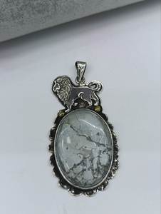 Handmade 925 Sterling <b>Silver</b> Modern Turquoise Gemstone Jewelry <b>Set</b> <b>Necklace</b> Simple Oval Pendant Featuring Artisan Quality Unique - Product Image 2