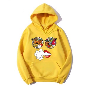 OEM ODM Sudadera con capucha unisex Dibujos animados personalizados DTG Imprimir Funky Colores Peso pesado Cuello con capucha de alta calidad - Product Image 6
