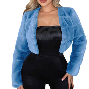 Veste d'hiver courte en fausse fourrure pour femme, prix d'usine, style court, haute qualité, fourrure synthétique, approvisionnement en gros - Product Image 4