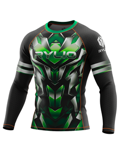 Quick Dry Breathable <b>Men's</b> <b>Compression</b> <b>Shirt</b> Custom Print BJJ Grappling Rash Guard <b>for</b> Fighting Training and Fitness Apparel - Product Image 2