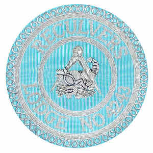 Badges de tablier maçonnique de meilleure qualité Conception personnalisée Badges de tablier de décoration maçonnique de broderie à la main - Product Image 3