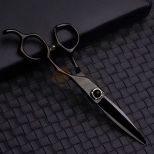 Tijeras de Peluquería Profesionales de Acero Inoxidable para Zurdos, Hoja Recta Afilada, Logotipo Personalizado Aceptable, Salón de Belleza - Product Image 4