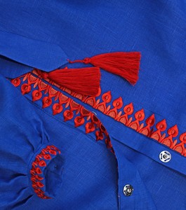 Demoiselle d'honneur ukrainienne de haute qualité femmes robes broderie robe à manches longues avec dentelle Boho & Gypsy décontracté robe de soirée de mariage - Product Image 4