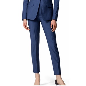 100% Cotton Plain Dress Pants Wholesale Straight Slim Fit Custom Workwear Office Job Ladies Dress Pants Formal Dress Pants Women