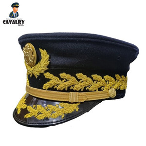 Prix de gros Meilleur fournisseur Fabriqué à la main Faites vos propres casquettes d'officier pour hommes de qualité unique par CAVALRY SKT COMPANY - Product Image 3