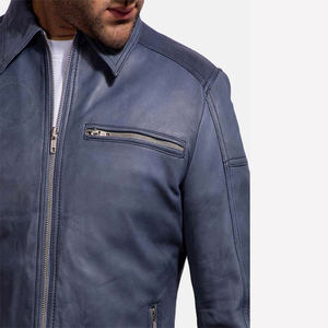 Chaqueta de cuero de piel de oveja personalizada para hombre de alta calidad New Star Evinced Style OEM ODM Chaquetas de cuero de diseñador del fabricante - Product Image 6